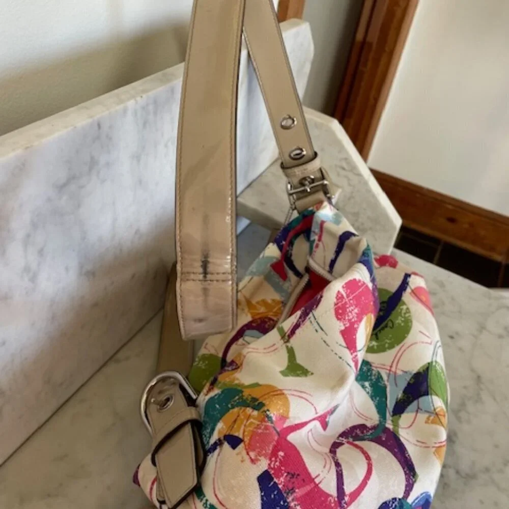 COACH Stamped Signature C Duffle Hobo Crossbody Shoulder Bag 31183E